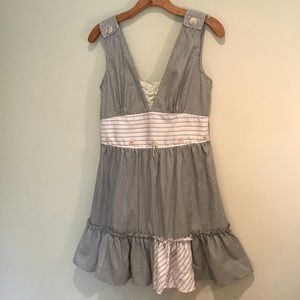 Mur Mur Anthropologie Ruffle Striped Dress